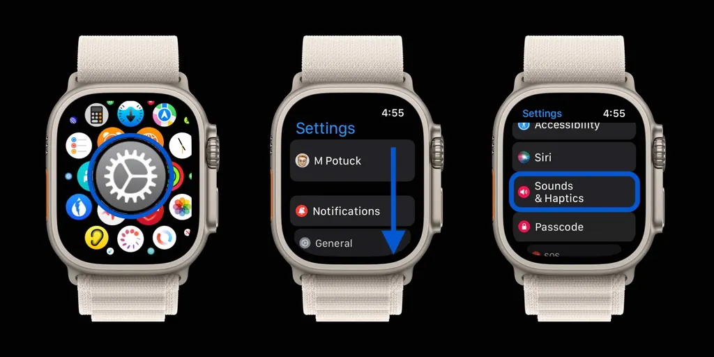 Apple Watchのバイブレーションを上げる方法1